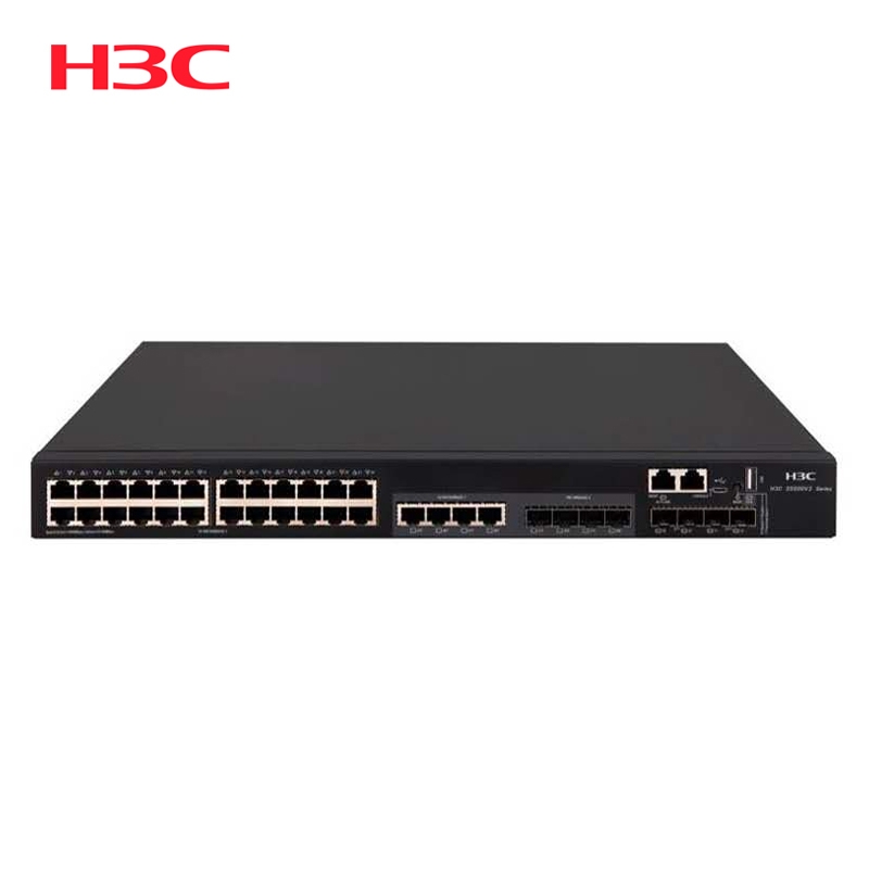 华三/H3C S5500V2-34S-EI 三层核心24口千兆网管交换机万兆上行交换器 8光口