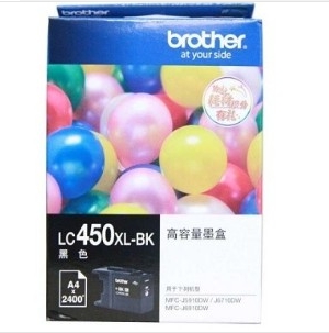 兄弟（Brother） LC450XL-BK 黑色墨盒（适用兄弟MFC-J6710DW/J5910DW/J6910DW）