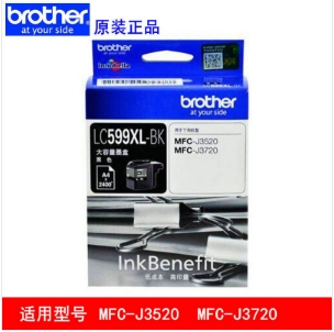 兄弟（brother）LC599XL-BK墨盒（黑色适用 MFC-J3720 MFC-J3520 MFC-2510)